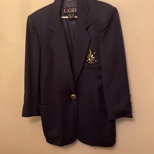 Escada blue wool blazer
